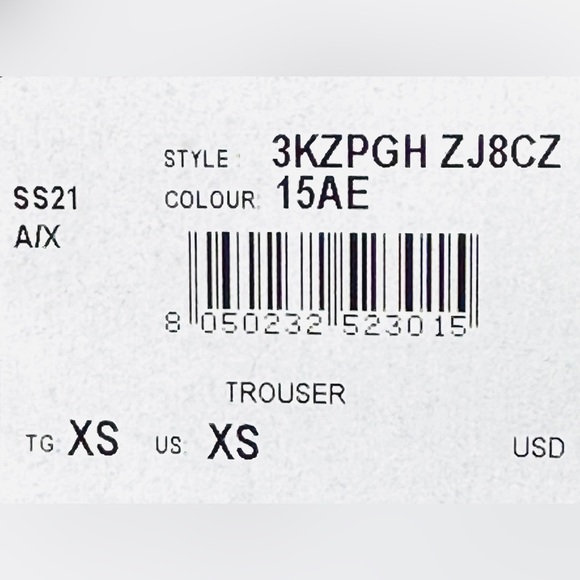 Armani Exchange Blue Trouser - Picture 3 of 3